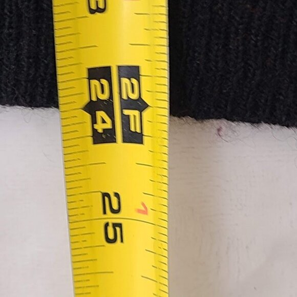 H&M Sweater Women's Black White Stripe Medium - Picture 7 of 8